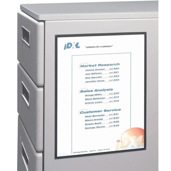 C-Line Products 8-1/2" x 11" Cubicle Keepers Display Pockets for Metal Surfaces, 2/PK, 12PK/BX, 5BX/CT 37911-BX - main